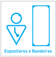 expositores bandeiras